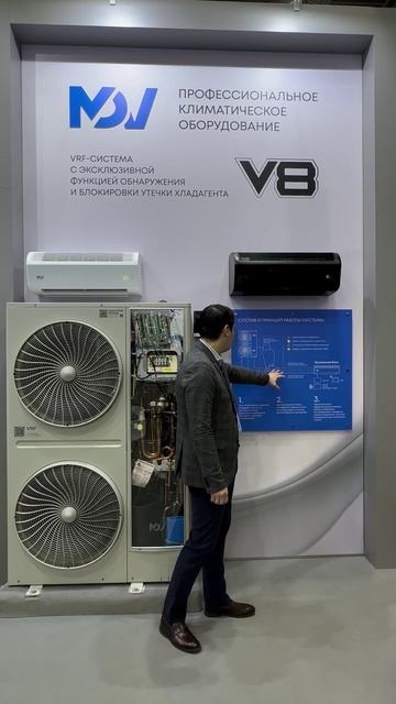 Эксклюзивная функция обнаружения и блокировки утечки хладагента в VRF V8 MDV смотреть онлайн