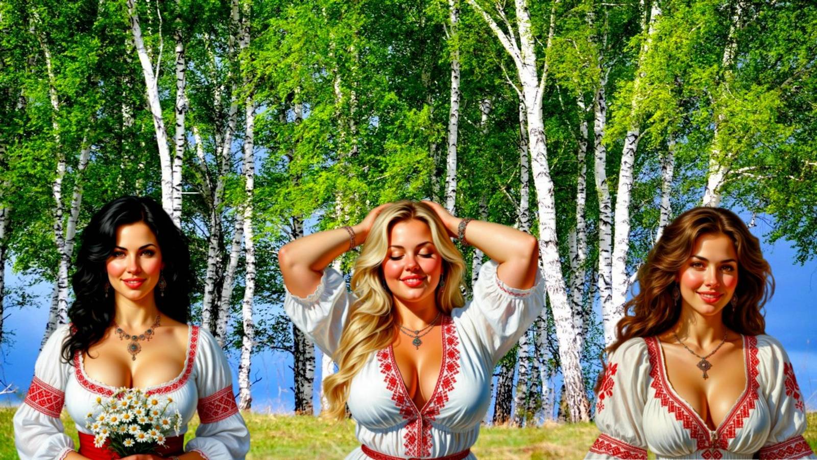 Красотки а-ля РУС 🎨 Шедеврум 📝