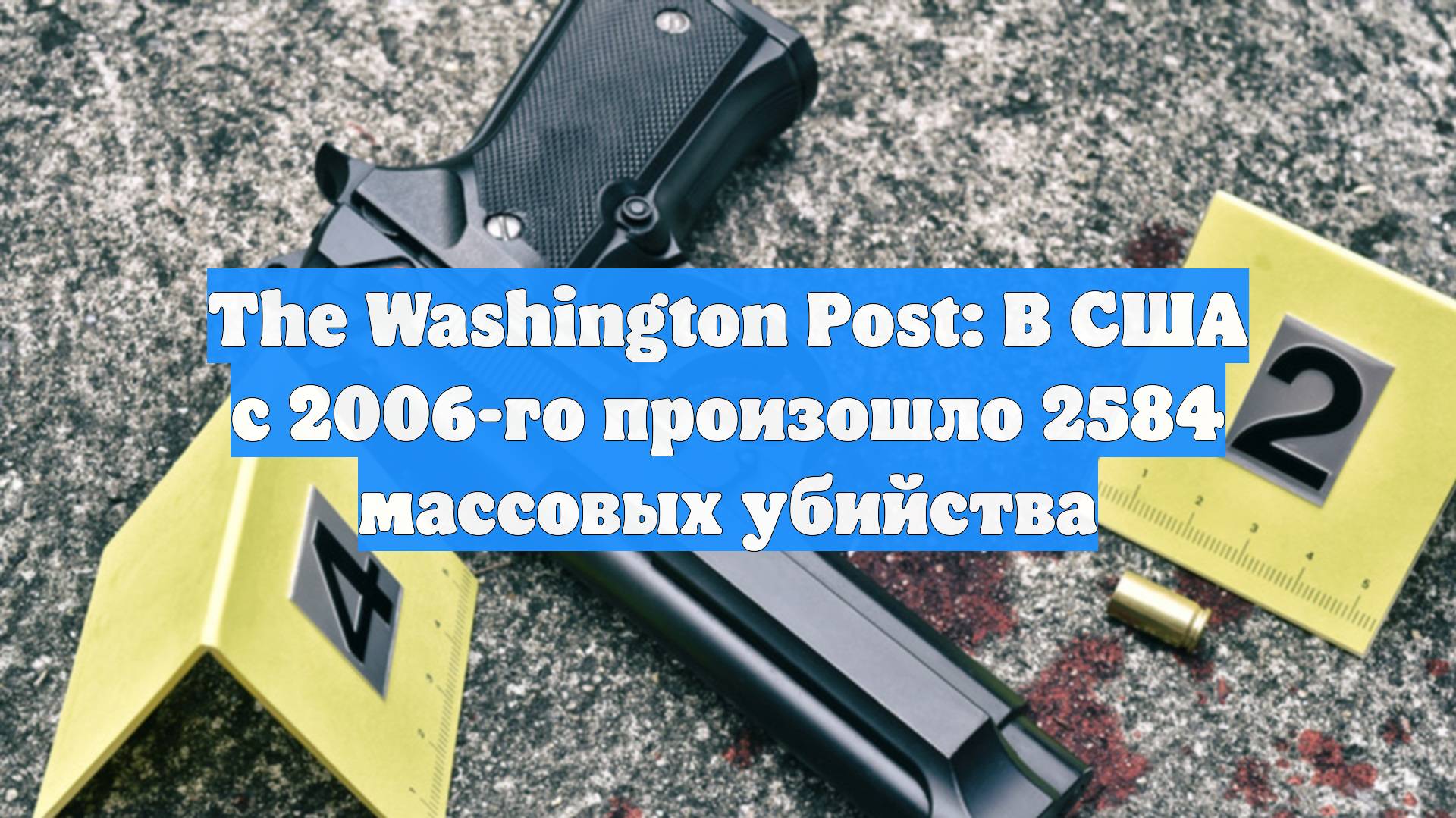 The Washington Post: В США с 2006-го произошло 2584 массовых убийства