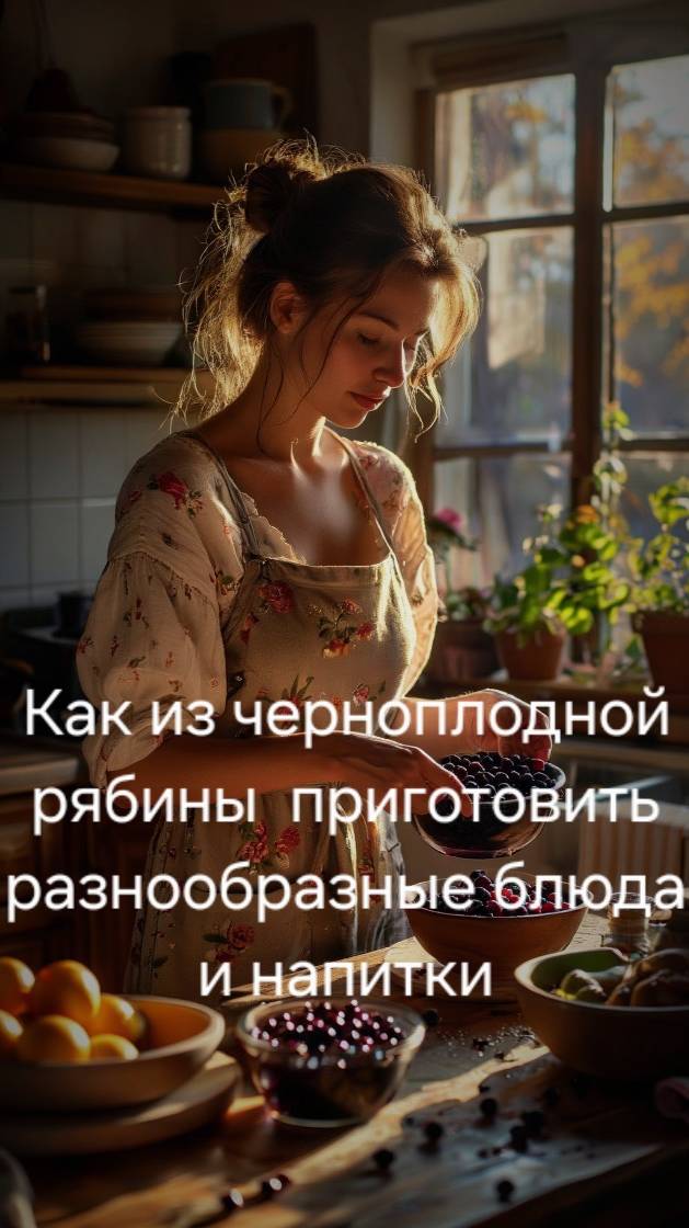 Как из черноплодной рябины  приготовить разнообразные блюда и напитки