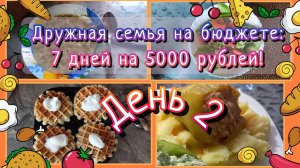 Дружная семья на бюджете//день 2