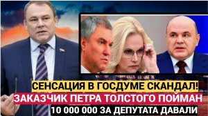 СЕНСАЦИЯ! ЗАКАЗЧИК ПОКУШЕНИЯ ПЕТРА ТОЛСТОГО НАЙДЕН! МАТВИЕНКО, ГОЛИКОВА, ВОЛОДИН УЗНАЛИ!