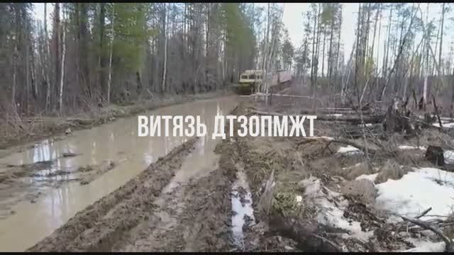 Витязь ДТ30П. Перевозка по болотам, техники и людей на м/р. смотреть онлайн