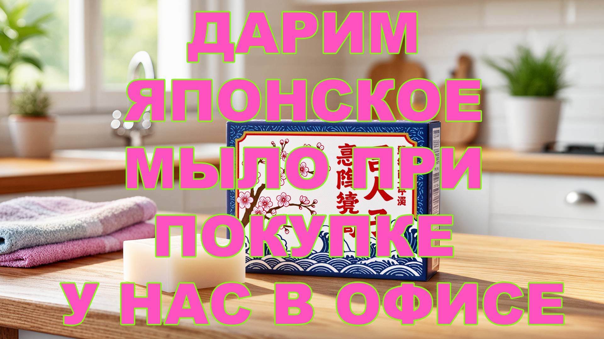 ДАРИМ ЯПОНСКОЕ МЫЛО ПРИ ПОКУПКЕ У НАС В ОФИСЕ смотреть онлайн