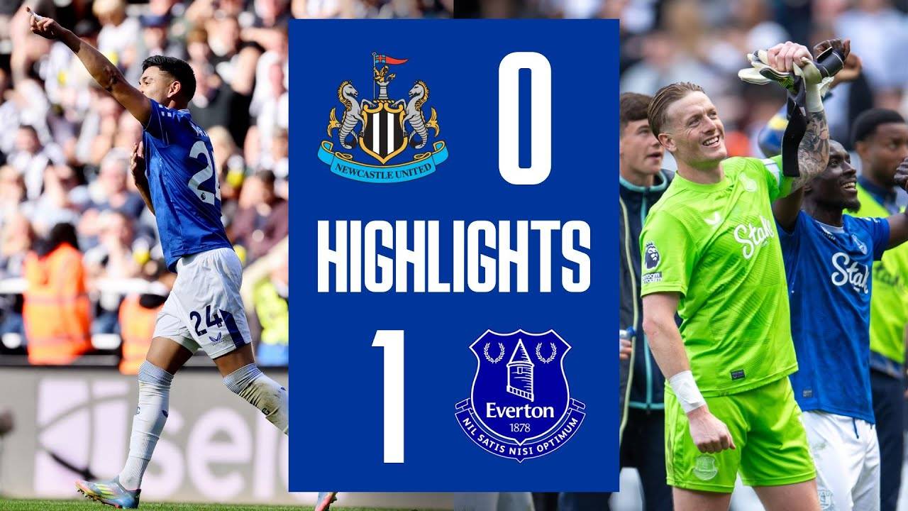 Ньюкасл Юнайтед VS Эвертон | Основные моменты Премьер-лиги смотреть онлайн