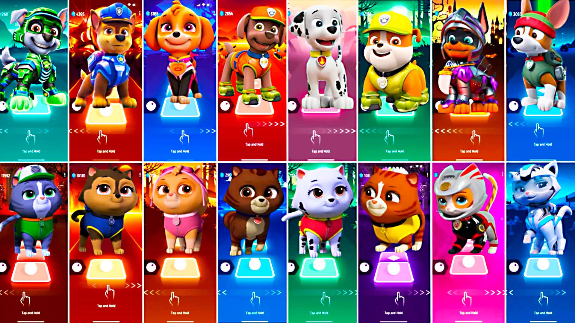 Paw Patrol All Video Megamix ROCKY VS CHASE VS SKYE VS ZUMA VS MARSHALL VS RUBBLE VS TUCK смотреть онлайн