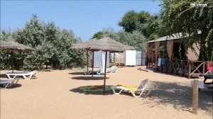 Крым Керчь пляж Нимфей сегодня 29 июля 2025. Море и погода в Крыму сейчас. Обстановка на пляже