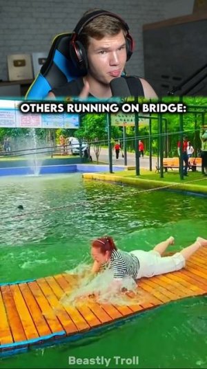 Другие Против Последнего на Плавающем Мосту!🌊💥 #shorts #шортс #интересно #челлендж #фонк #эдит