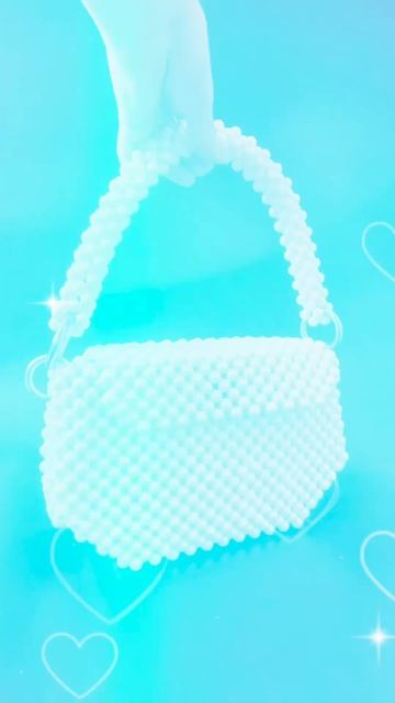 Сумка из бусин «Пломбир» с новым ярким подкладом. #сумкаизбусин #handmade #Busibum смотреть онлайн