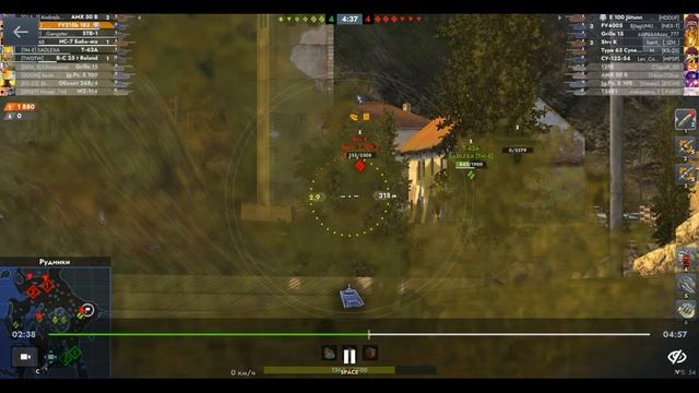 FV215b 183, Рудники, 18.06.2025 11-42, Большой замес, встречный