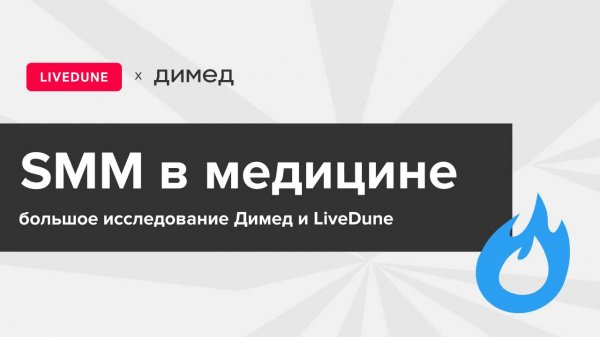 SMM в медицине. Большое исследование Димед и LiveDune