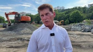 Реконструкция парка Минного городка во Владивостоке идёт по графику.