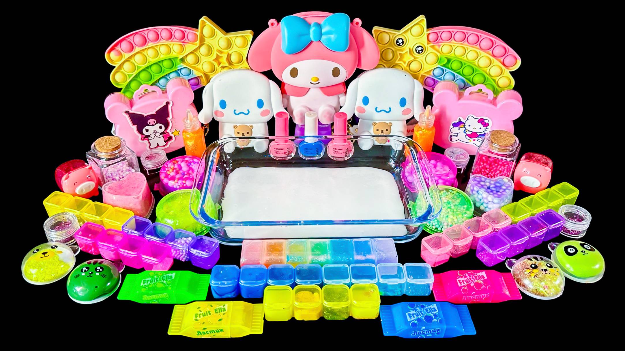 ✨Ух ты!✨ЛаБуБу отдыхает! | Мелоди с друзьями делают слаймы☁️🎨