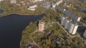 Конаково с высоты птичьего полёта. Будущий ЖК Конаково-Парк.