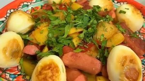 Очень вкусный и простой Завтрак/Обед/Ужин...🍳🍠🍎😋    Рецепт в описании ✍️
