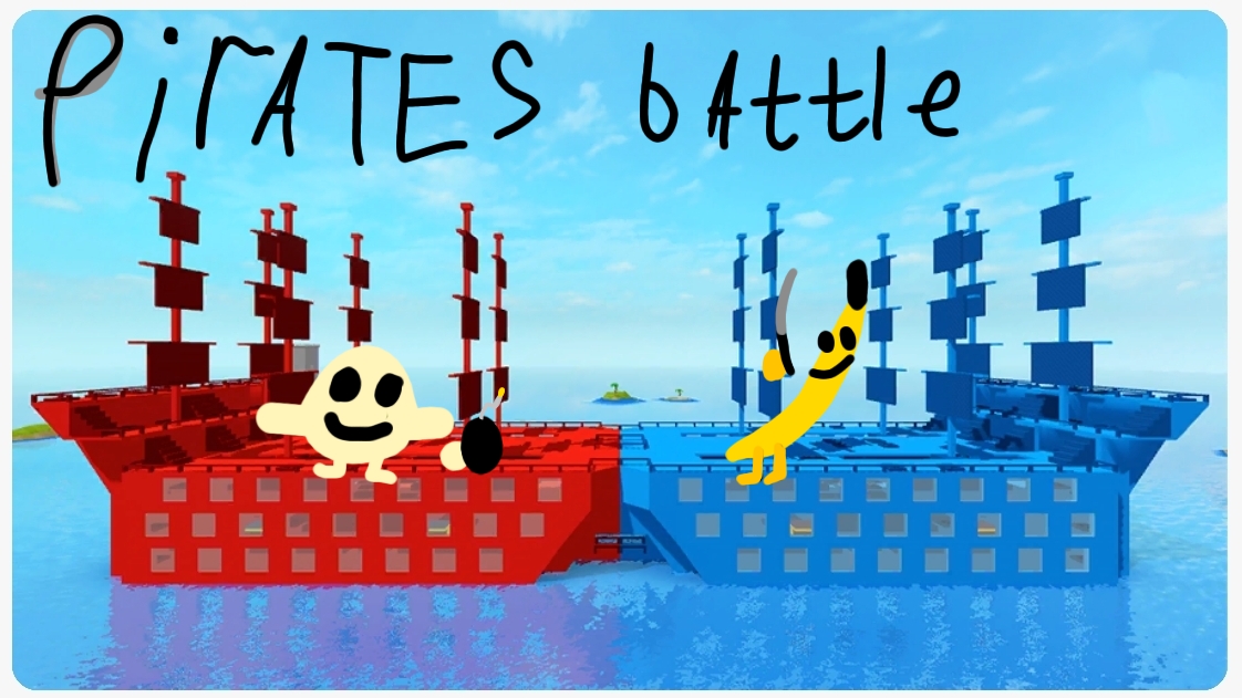 ИГРАЕМ PIRATES BATTLE С КРУТЫМ БАНАНОМ ROBLOX смотреть онлайн