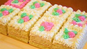 Смело заменит любой торт 🌸 Бисквитное пирожное "Принцесса"