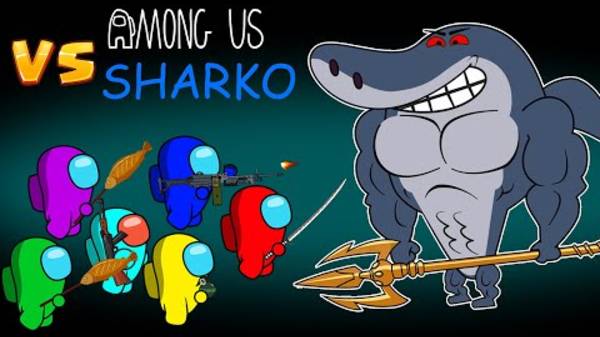Among Us VS Sharko Monster - Среди нас ПРОТИВ монстра Шарко смотреть онлайн