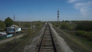 Тепловоз ТЭП70БС-210. Покатушки от Кузнечной до Присягино в хвосте+отправление.