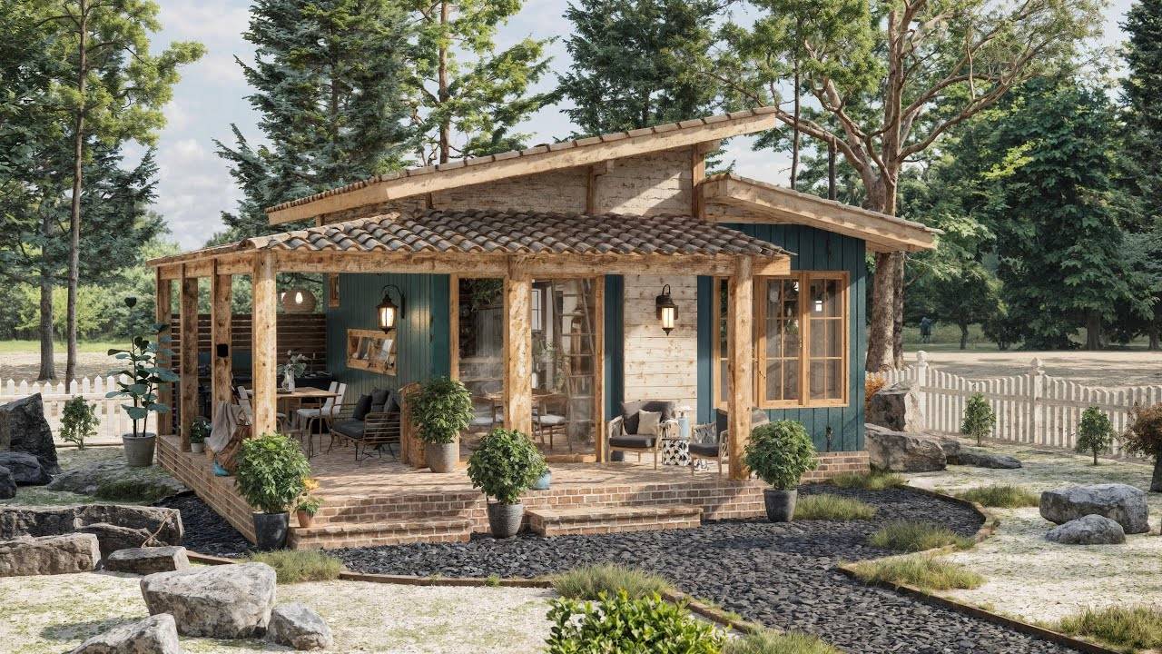 НЕБОЛЬШОЙ, но ПОТРЯСАЮЩИЙ – Этот Дом выглядит больше, Чем кажется. 6х6 м