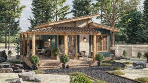 НЕБОЛЬШОЙ, но ПОТРЯСАЮЩИЙ – Этот Дом выглядит больше, Чем кажется. 6х6 м