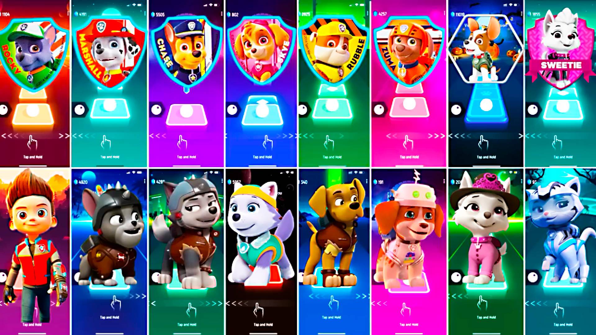 Paw Patrol All Video Megamix ROCKY VS MARSHALL VS CHASE VS SKYE VS RUBBLE VS ZUMA VS TRACKER смотреть онлайн