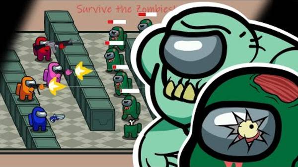 Анимация " AMONG US ПРОТИВ зомби "- Among Us VS Zombies Animation смотреть онлайн