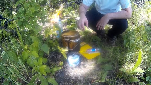 Пеший одиночный поход, готовлю суп харчо, река Хопёр Ч 7 смотреть онлайн