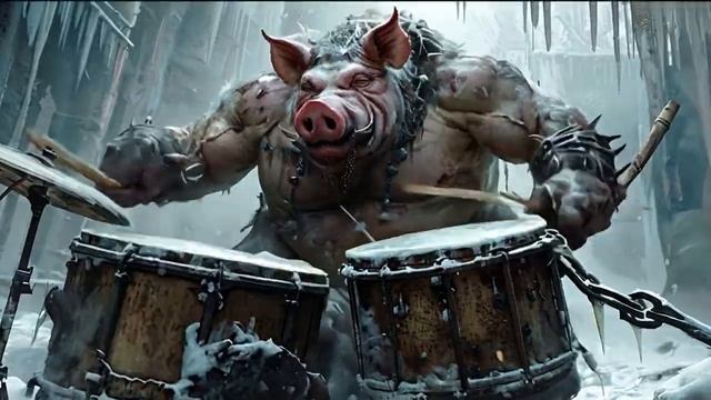 I'm Freezing - The Hog Lords Awakening _ Metal AI Music Video смотреть онлайн