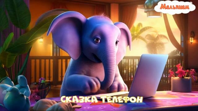 Сказка Телефон мультфильм |сказка К И Чуковского|народные|детские|телефон|слон|мультфильм| смотреть онлайн