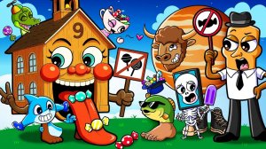 Сахур не позволит никому из Brainrot приносить закуски в "Ла Эсок Секола"! 🍫🚫 / Brainrot & Sprunki