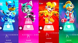 PAW PATROL: CHASE VS SWEETIE VS MARSHALL VS TUCK 🎶 Tiles Hop EDM RUSH! - Coffin Dance Song