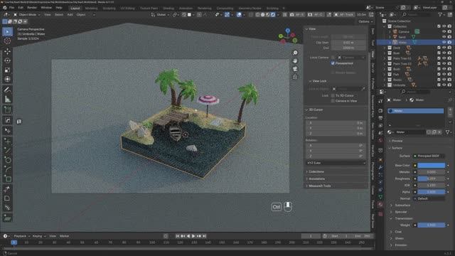 Low Poly Island in Blender - Easy and Fun смотреть онлайн
