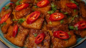 Так грудинку вы ещё не готовили! Нежнейшая грудинка с рисом.