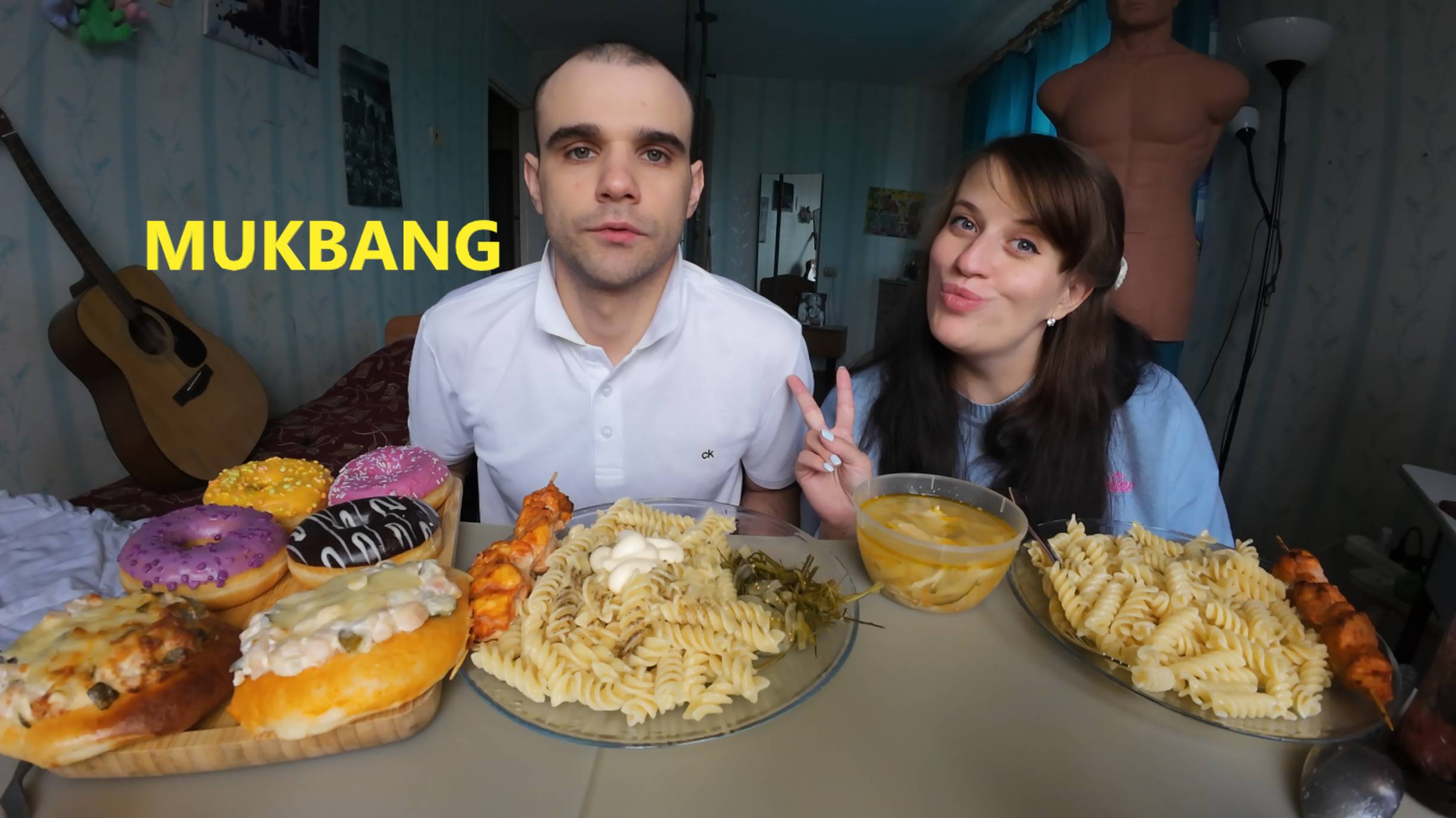 МУКБАНГ МАКАРОНЫ / СОТЕ ЦЫПЛЕНКА / СУП РАССОЛЬНИК / ПИЦЦА / ПОНЧИКИ / EATING MUKBANG ASMR АСМР смотреть онлайн