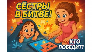 «Сёстры и Папа сражаются в морской бой! Кто проиграет_»