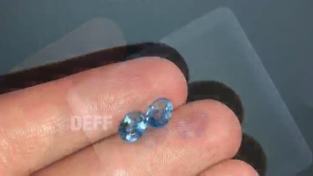 Топазы натуральные, пара на серьги 3,05кт №437