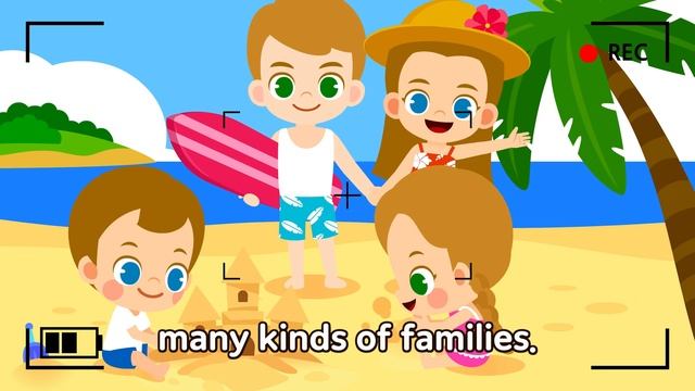 My Family  Family Songs For Kids  Preschool Songs In English  Juny&Tony By KizCastle