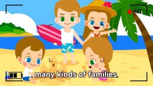 My Family  Family Songs for Kids  Preschool Songs in English  Juny&Tony by KizCastle