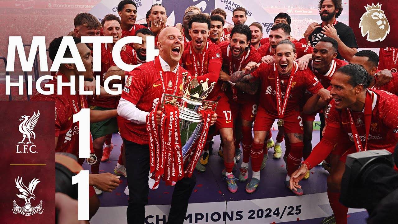 Хайлайты: "Ливерпуль" 1:1 "Кристал Пэлас" | "Ливерпуль" завоевал трофей Премьер-лиги смотреть онлайн