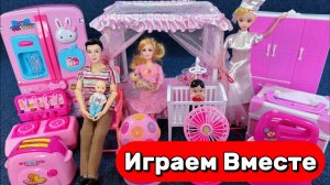 МУЛЬТИКИ ПРО КУКЛЫ БАРБИ ДЛЯ ДЕВОЧЕК 🌸 АСМР КУКОЛЬНЫЙ ДОМИК БАРБИ