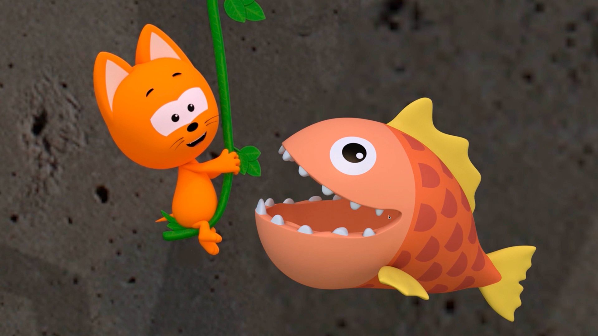 Котенок Котэ Котэ Геймз - Разноцветные Яйца в пещере смотреть онлайн