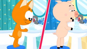 Зубы и Микробы - Котенок Котэ - Учимся чистить зубы