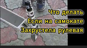 Что делать, если хрустит / трещит рулевая на трюковом самокате