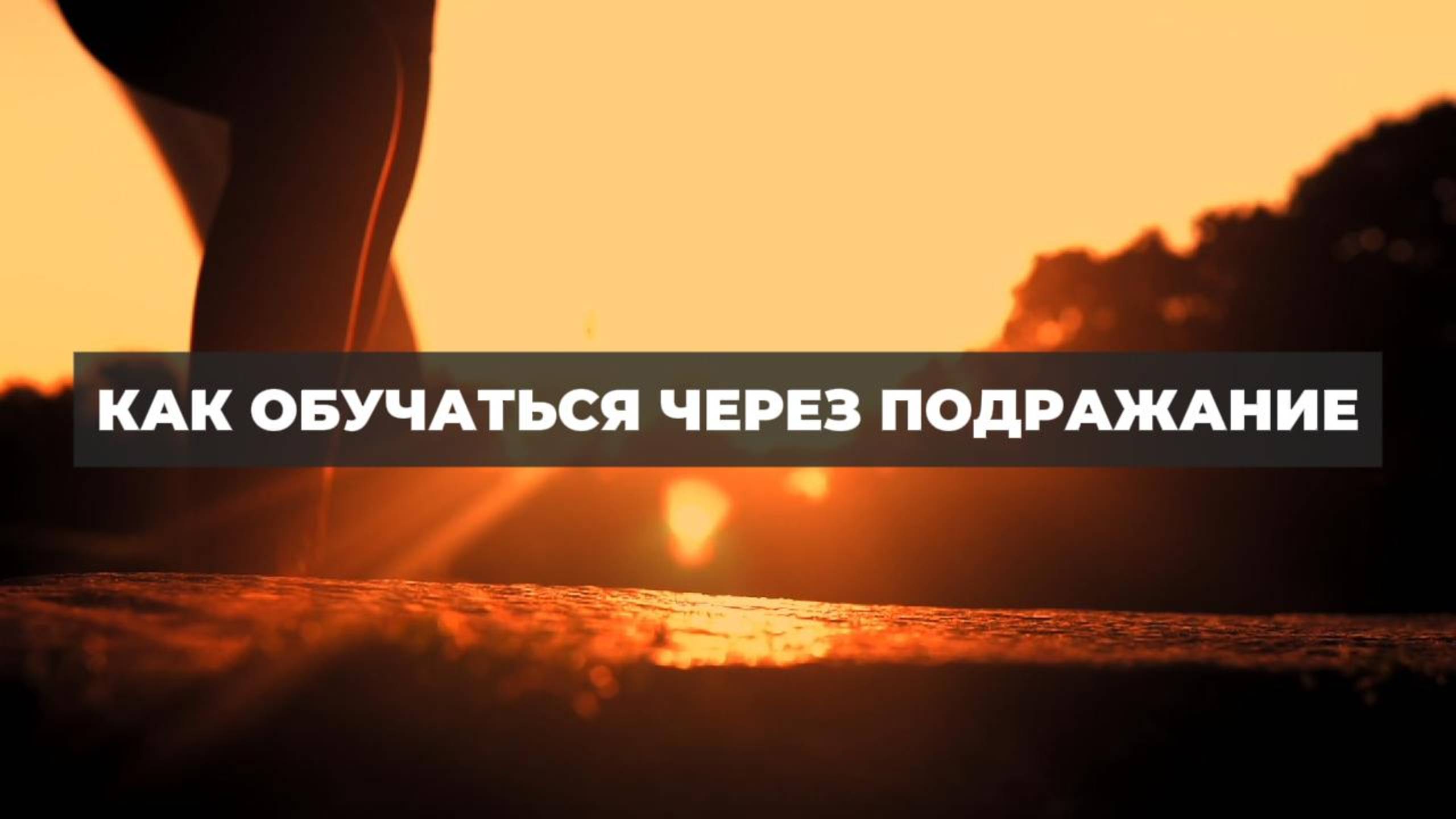 Как обучаться через подражание. Проект 2А. Путь к себе