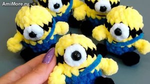 Амигуруми: схема Миньон | Игрушки вязаные крючком