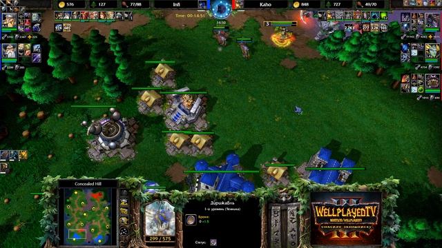 Infi прививает новый стандарт Альянса?: Infi (Hum) vs Kaho (Ne) Warcraft 3 Reforged смотреть онлайн