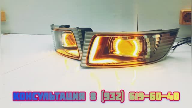 Противотуманные тюнинг фары Toyota Land Cruiser 100 смотреть онлайн