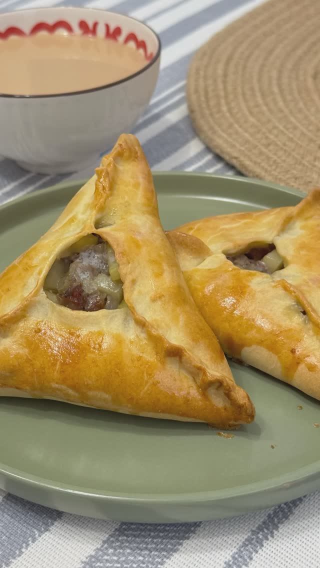 Эчпочмак с мясом и картофелем. Татарские пирожки! Простой рецепт проверенный годами. Треугольники смотреть онлайн