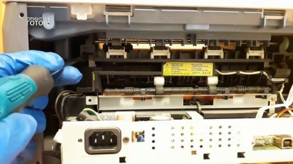 Как снять печку (узел термозакрепления) принтера SAMSUNG.